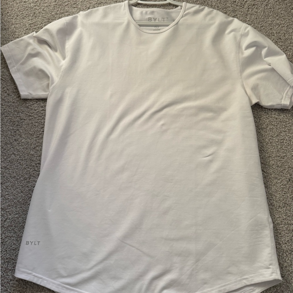 BYLT Men's White Shirt - Drop Cut Lux